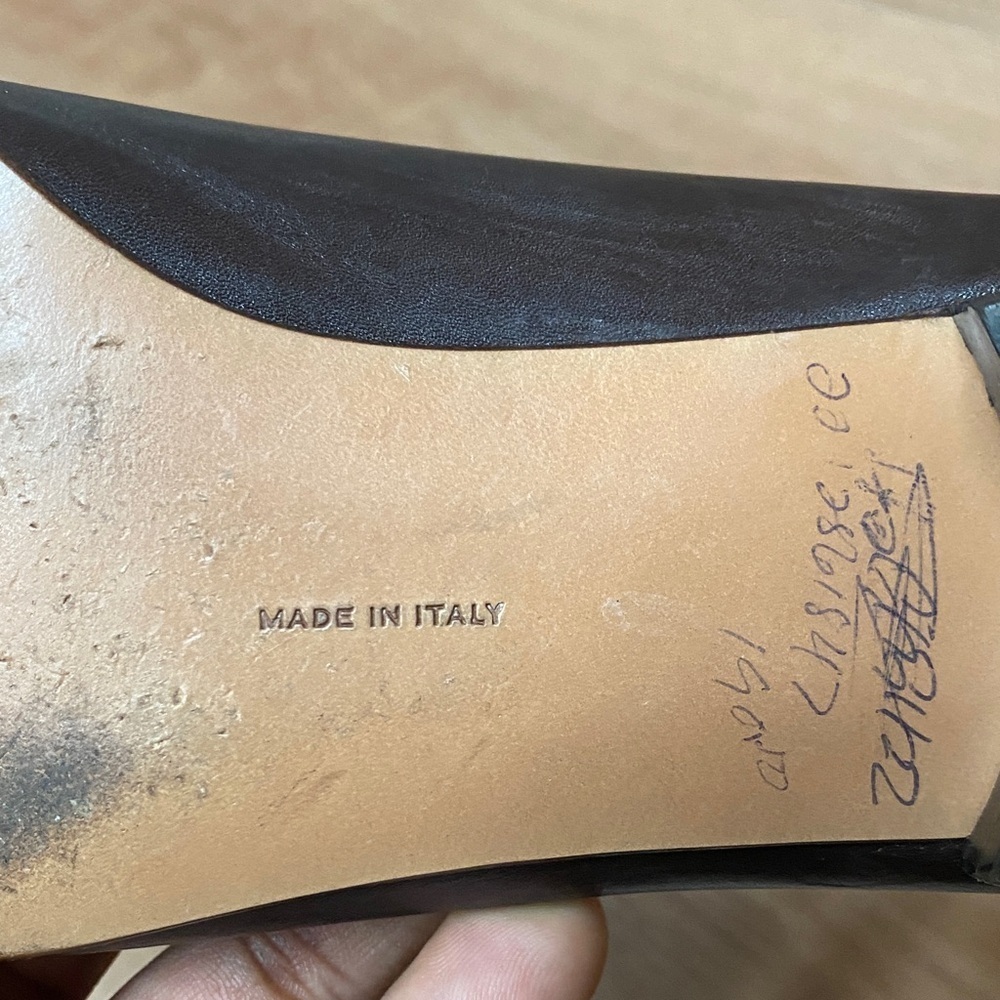 Vintage Salvatore Ferragamo Boutique Gancini Dark Brown Loafers Size Size 8.5 B - Picture 11 of 12